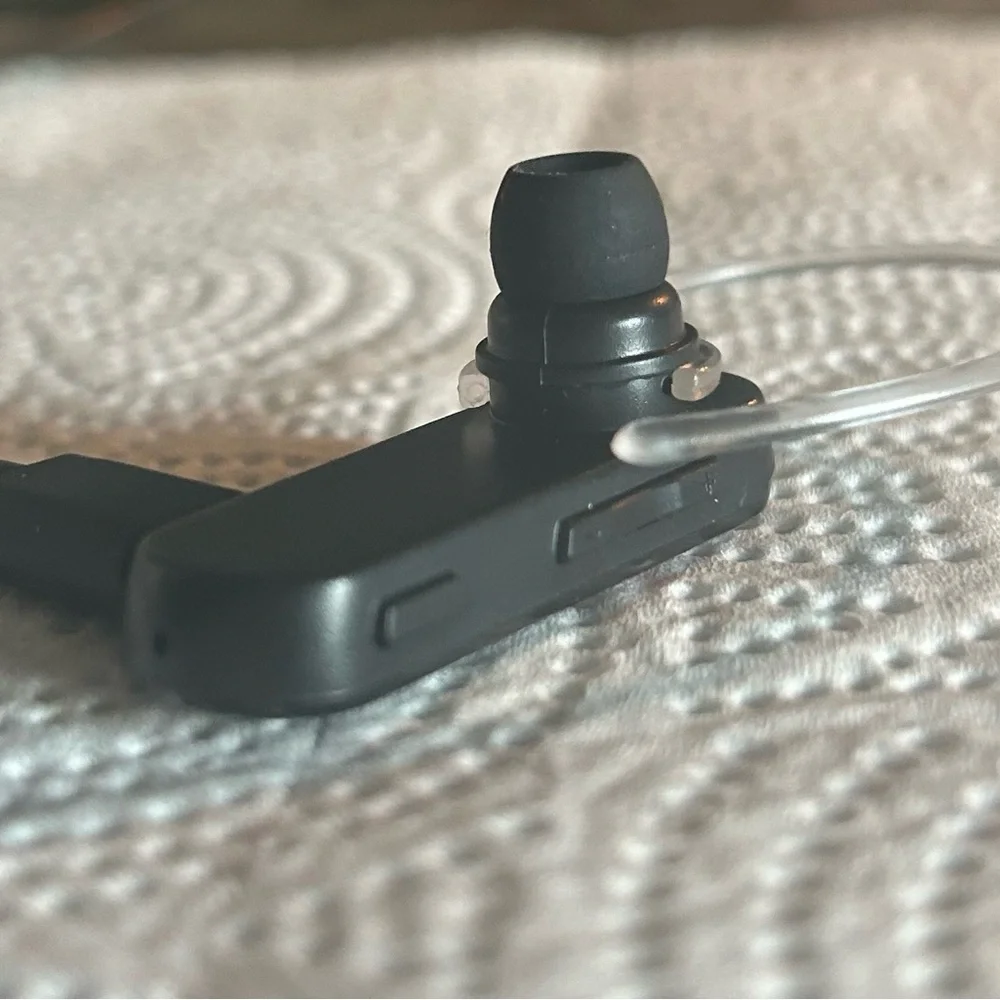 Stocking Stuffers, Black Wireless Bluetooth Headset Sleek Design Compact NEW